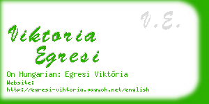 viktoria egresi business card